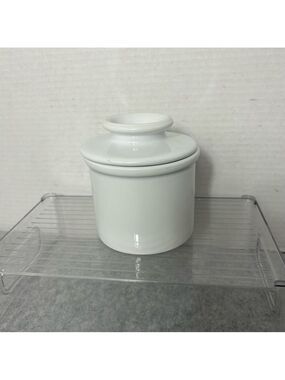 L Tremain The Original Butter Bell Crock White 4x4” No Flaws French Country